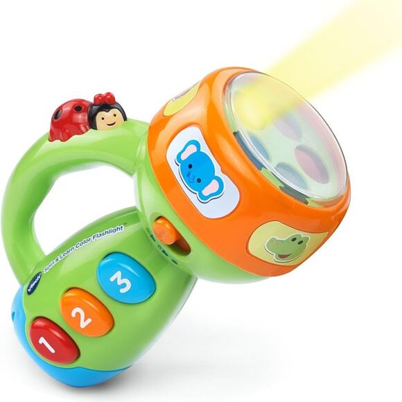 VTech Spin and Learn Color Flashlight, Lime Green - Picture 2 of 6